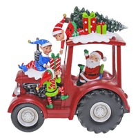 Santa &amp; Elves on Tractor..