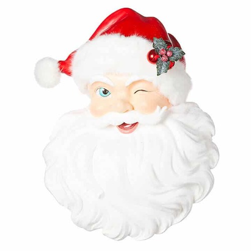 RAZ - Christmas Santa Face Red