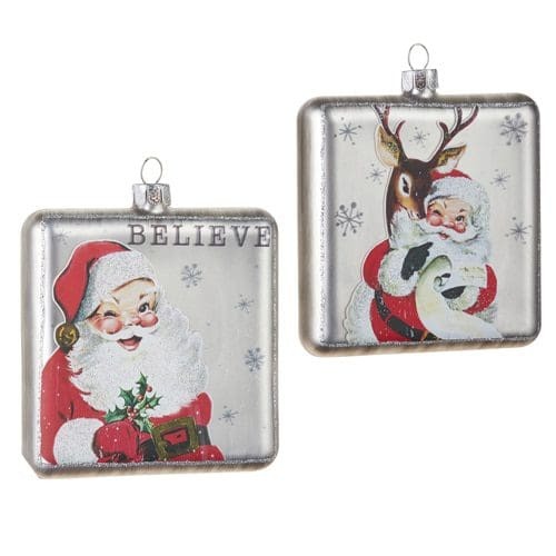 4" Santa Ornaments