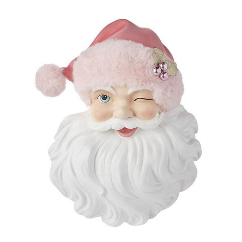 RAZ - Christmas Santa Face Pink