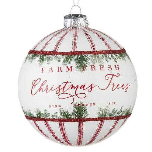 Farm Fresh Christmas Trees Bauble 4"