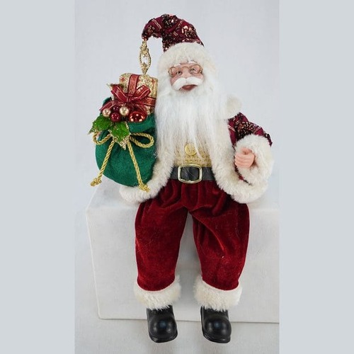 30cm Traditional Santa w/Music