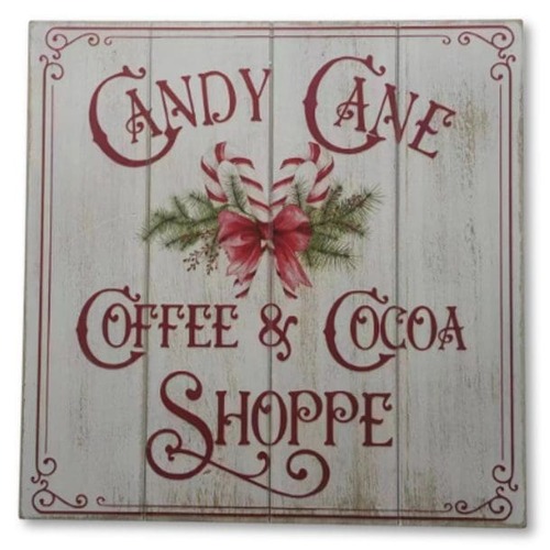 Candy Coffee Vintage Sign 35.5cm