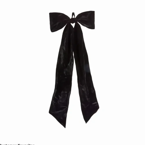 Velvet Bow Black  5' MASSIVE