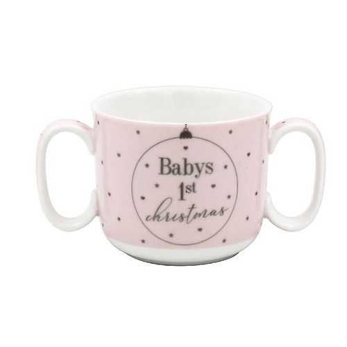 Baby's 1st Xmas Mug Pink