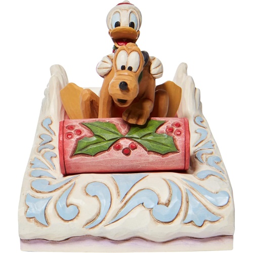 Donald & Pluto Sledding
