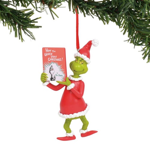 Grinch with Book