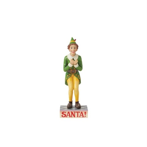 Jim Shore Heartwood Creek Buddy Elf Excited 