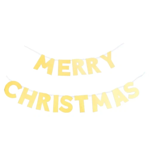 Merry Christmas Glitter Garland