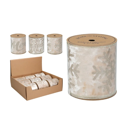 Ribbon Champagne Assorted 457x10cm