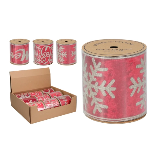 Ribbon Red Assorted 457x10cm