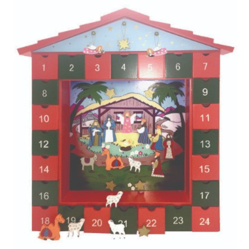 Wooden Nativity Advent Calendar