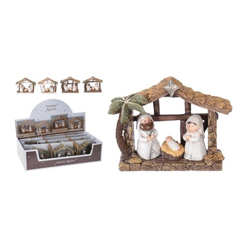 Nativity Scene 3 Figures 4Ass