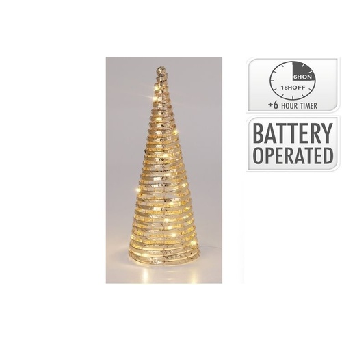 Iron Cone 40cm With Micro LED Gold