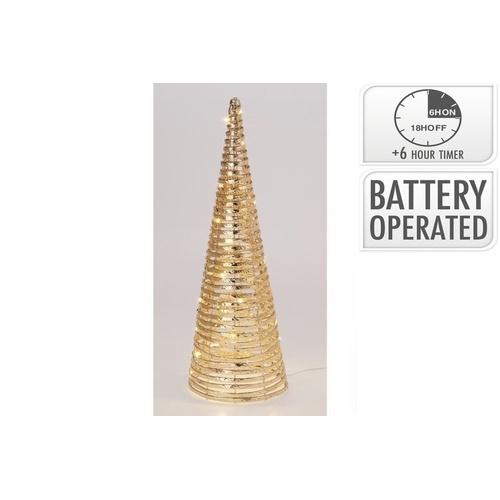 Iron Cone 60cm With Micro LED Gold