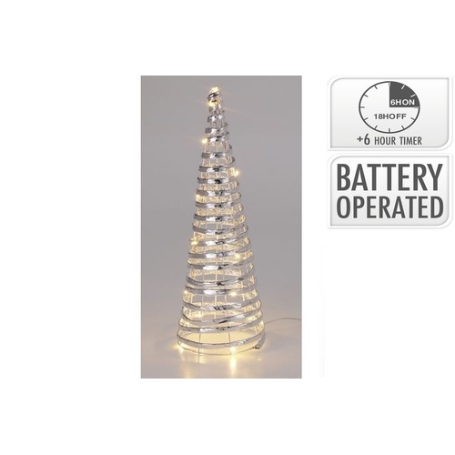 Iron Cone 40cm With Micro LED Silver