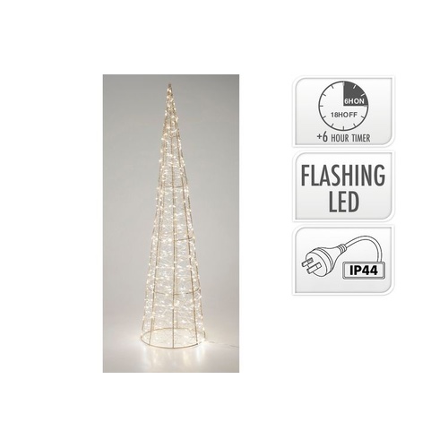 Cone Tree 80cm With 400 LED Gold Warm White