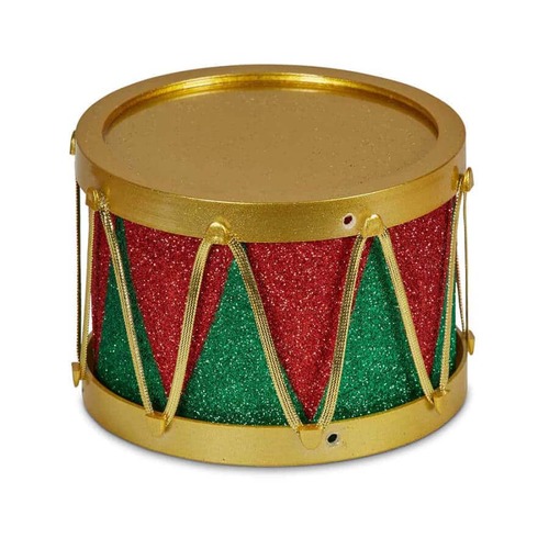 13cmW Red Green Drum