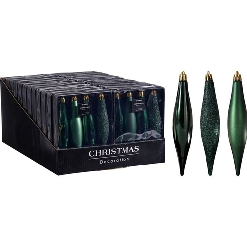 Icicle Set 4pc Green 150mm