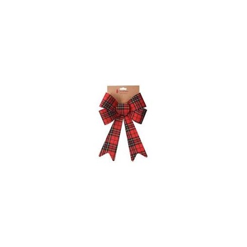Bow 32cm Check Design