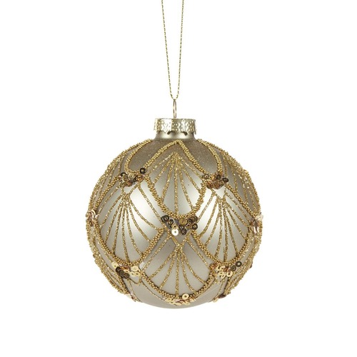 Smokey Gold Bauble Deco..