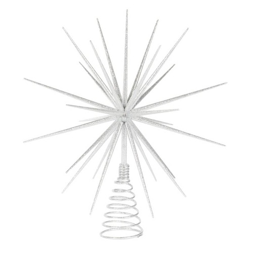 Silver 3D Starburst Tree Topper