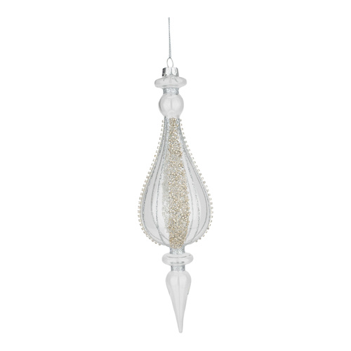 37cm Silver Encrusted Finial - STUNNING!