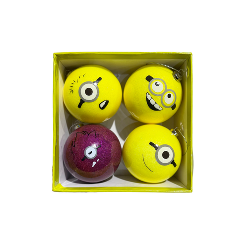 Minions Baubles Pk4