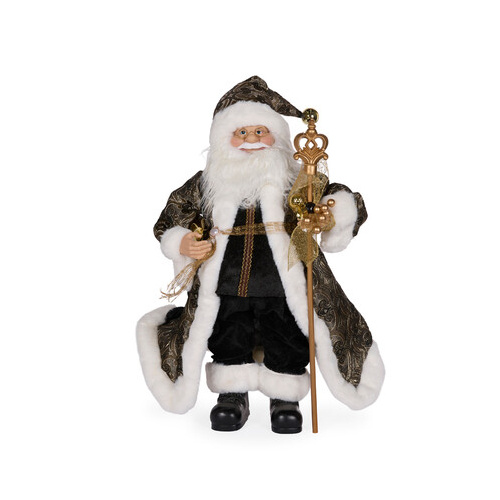 Black Fabric Santa - Beautiful