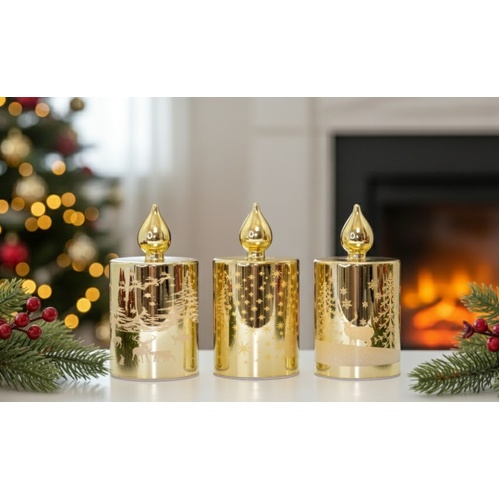 LED Candle Gold14cm