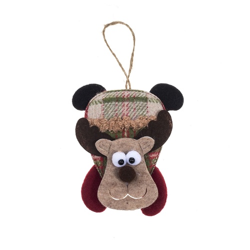 Reindeer Ornament 13x10cm