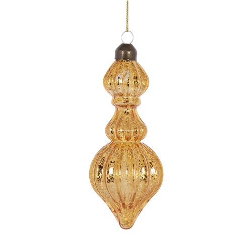 Antique Amber High Shine Finial..