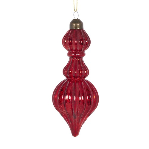 Red High Shine Finial..