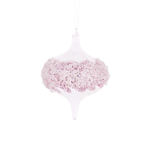 Pink Wrapped Onion Bauble..