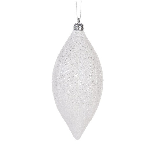 White Feather Drop Bauble..