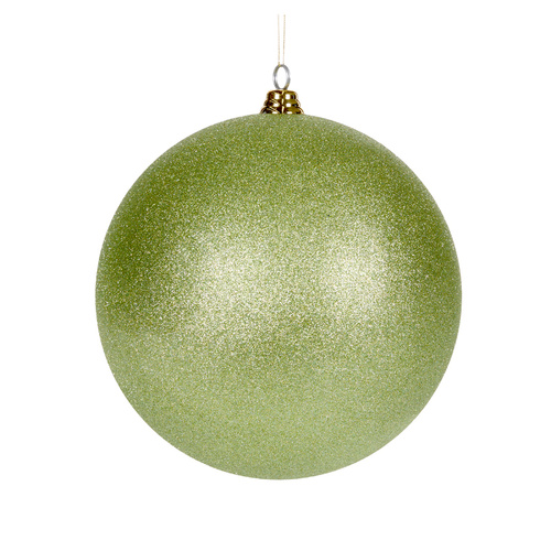 20cm Mint Glitter Bauble