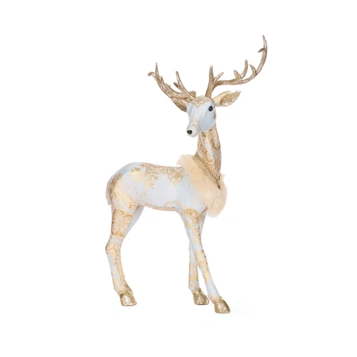 Blue Jacquard Standing Reindeer