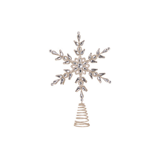 Silver Snowflake Tree Topper