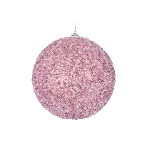XL Pink Crystals Bauble