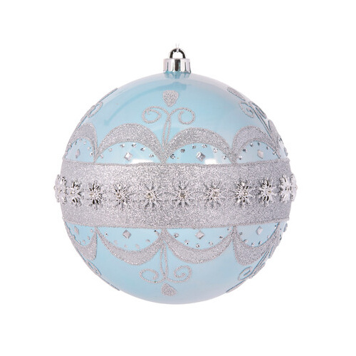 Pearl Light Blue Baroque Bauble
