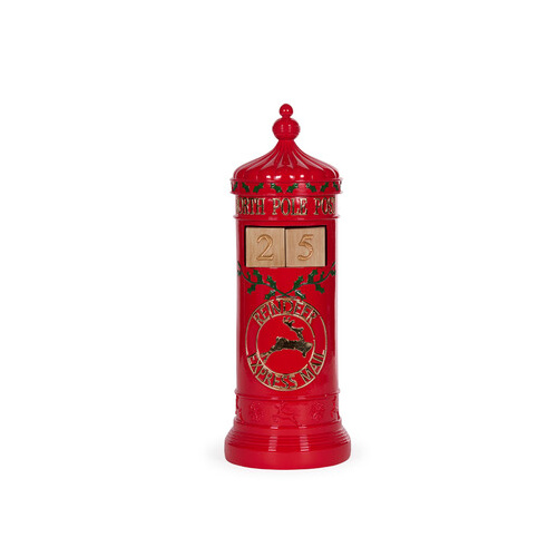 Traditional Red Mailbox Countdown