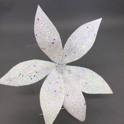 Iridescent White Flower
