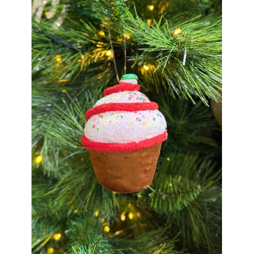 Red Swirl Cupcake