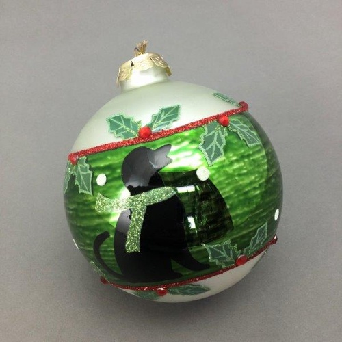 Green Dog Ball Hanging