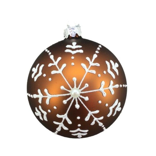 Snowflake Flake Gingerbread Bauble