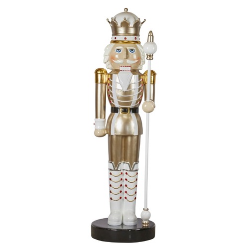 Nutcracker Gold & Wht LH Sceptre 198cm