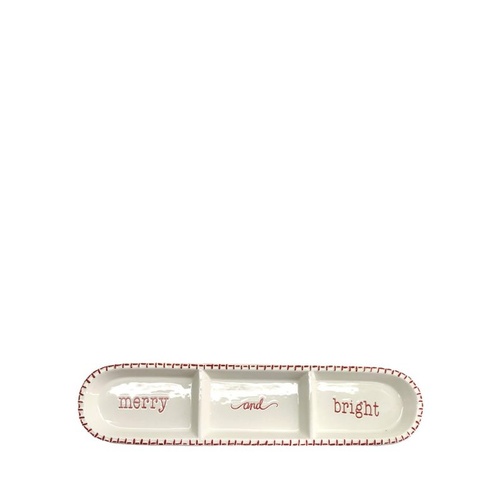 Serving Plate with 3 Sections