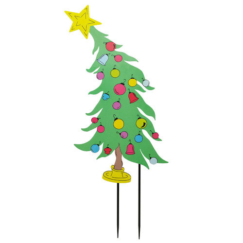 Outdoor Metal Tree Garden Stake