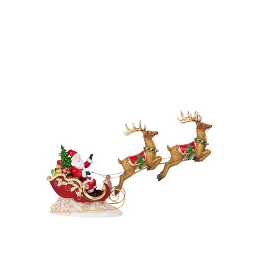 Santa, Sleigh and Reindeers