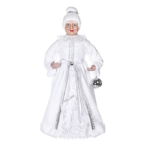 Mrs Claus Pretty in White - 80cm